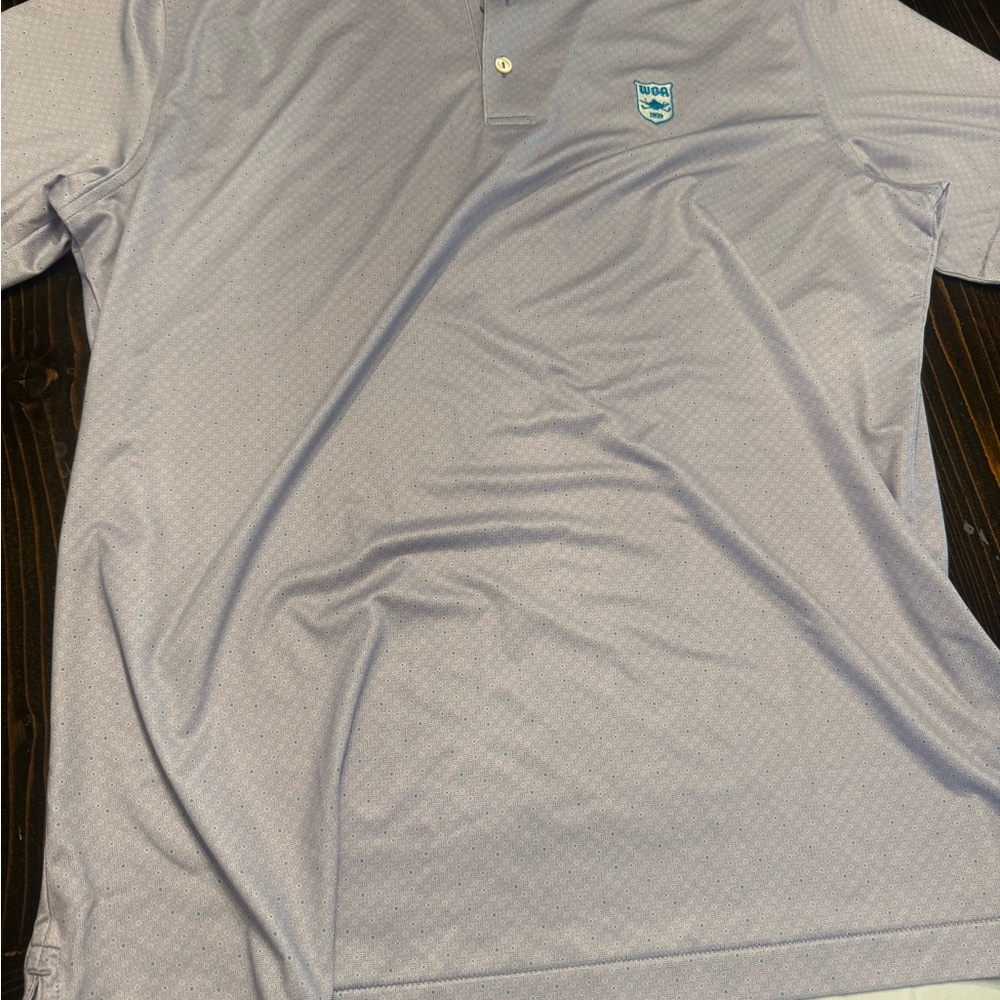 Peter Millar Light Gray Polo Shirt